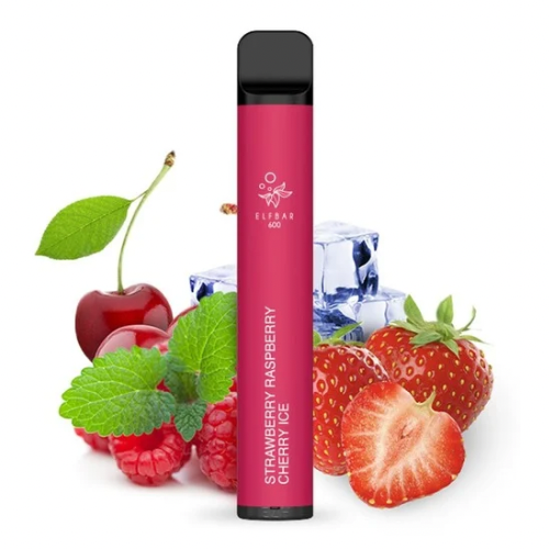 Elfbar 600 Strawberry Raspberry Cherry Ice