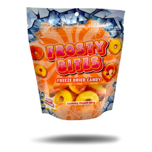 Frosty Bites Freeze Dried Candy Gummy Peach Ring