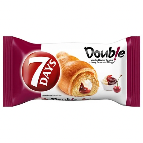 7 Days Double Croissant Vanille Sauerkirsche