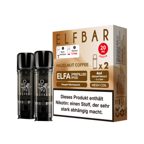 Elfa Elfbar Hazelnut Coffee