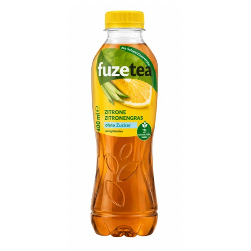 Fuze Tea Schwarzer Tee Zero Zitrone Zitronengras